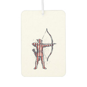 Désodorisant Pour Voiture Chemise de chasse à l'arc du drapeau américain Arc