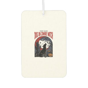 Désodorisant Pour Voiture Chemise de chien Halloween modèle patrouille zombi