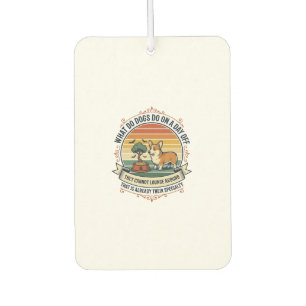 Désodorisant Pour Voiture Chemise de citation de gravure vintage de jour de 