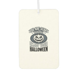Désodorisant Pour Voiture Chemise de citrouille vintage Halloween effrayante