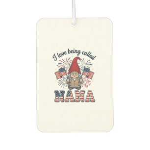 Désodorisant Pour Voiture Chemise de grand-mère vintage Gnome Nana patriotiq