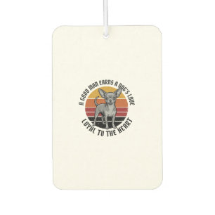 Désodorisant Pour Voiture Chemise de papa Chihuahua Gravure vintage Concepti