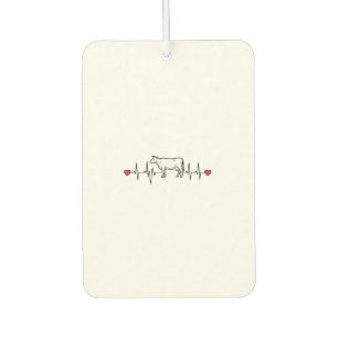 Désodorisant Pour Voiture Chemise de style gravure battement de coeur de vac