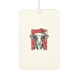 Désodorisant Pour Voiture Chemise de vacances de Noël chapeau de Santa vache