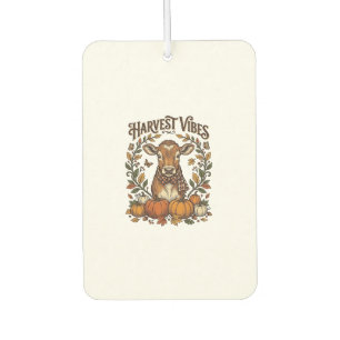 Désodorisant Pour Voiture Chemise de veau d'automne Gravure vintage Moisson
