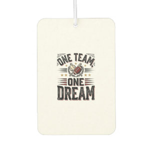 Désodorisant Pour Voiture Chemise d'équipe sportive vintage One Team One Dre