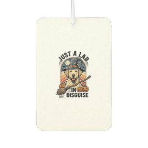 Désodorisant Pour Voiture Chemise d'Halloween pour Labrador Vintage Sorcière