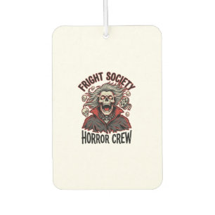 Désodorisant Pour Voiture Chemise d'horreur vintage Fright Society crâne Des