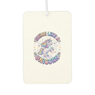 Désodorisant Pour Voiture Chemise graphique Licorne Brille Comme une Licorne