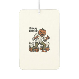 Désodorisant Pour Voiture Chemise Halloween Vintage Monstre Tête de Citrouil