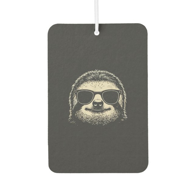 Désodorisant Pour Voiture Chemise homme graphique de paresseux portant des l (Devant)