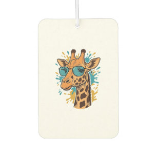 Désodorisant Pour Voiture Chemise Lunettes de soleil girafe gravées vintage 