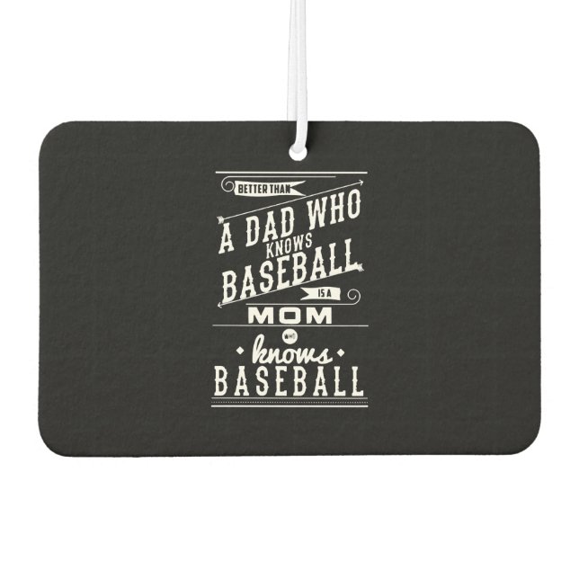 Désodorisant Pour Voiture Chemise maman de baseball (Devant)