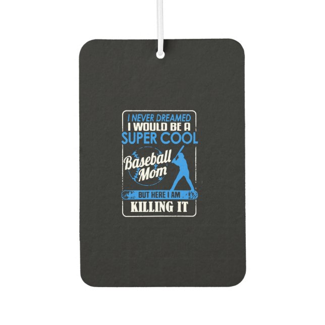 Désodorisant Pour Voiture Chemise maman de baseball (Devant)