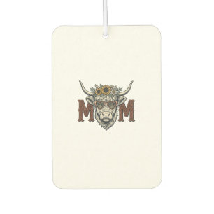 Désodorisant Pour Voiture Chemise occidentale florale vintage de maman vache