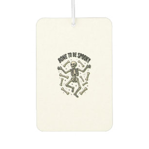 Désodorisant Pour Voiture Chemise squelette effrayant Halloween vintage Bone