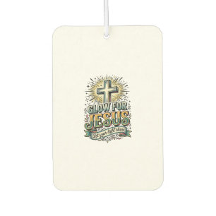 Désodorisant Pour Voiture Chemise vintage de croix chrétienne Glow For Jesus