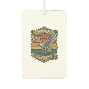 Désodorisant Pour Voiture Chemise Vintage Eagle 1776 2026 Patriotique Rétro