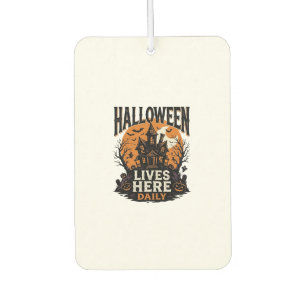Désodorisant Pour Voiture Chemise Vintage Halloween Maison Hantée Quotidien