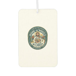 Désodorisant Pour Voiture Chemise Vintage Jésus RV Camper Life Graphique Chr
