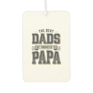 Désodorisant Pour Voiture Chemise Vintage Meilleurs Papas Promus Papa Concep