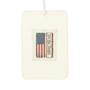 Désodorisant Pour Voiture Chemise vintage patriotique We the People Drapeau