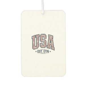 Désodorisant Pour Voiture Chemise Vintage USA Établie en 1776 avec Gravure P