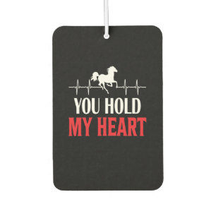 Désodorisant Pour Voiture Cheval Art Vous Tenez Mon Coeur