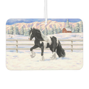 Désodorisant Pour Voiture Cheval d'attelage de la bandelette tzigane noire d