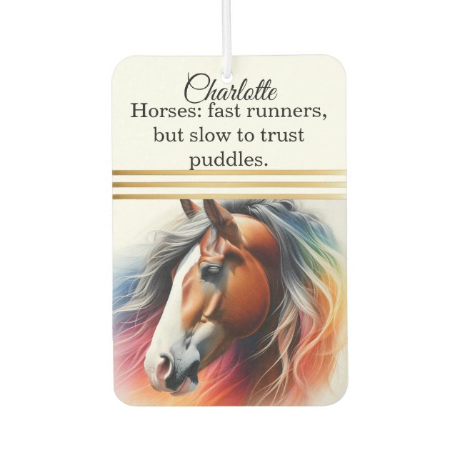 Désodorisant Pour Voiture Cheval vibrant (Devant)
