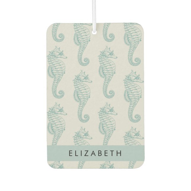 Désodorisant Pour Voiture Chevaux de mer tropicaux, Motif hippocampe, Votre  (Devant)