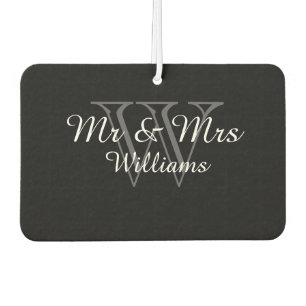 Désodorisant Pour Voiture CHIC AIR FRESHENER_"Mr & Mrs" GRAY/BLACK/WHITE