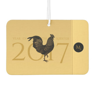 Désodorisant Pour Voiture Chic Rooster chinois Nouvel An 2017 Monogram Car A