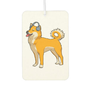 Désodorisant Pour Voiture Chien à écouter de la musique