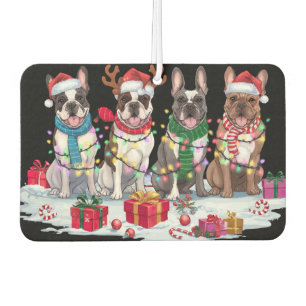Désodorisant Pour Voiture Chien à rames de Noël