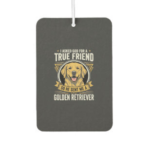 Désodorisant Pour Voiture Chien Ami Véritable Golden Retriever
