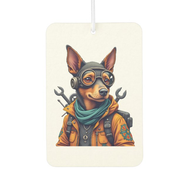 Désodorisant Pour Voiture Chien d'aventure   (Devant)