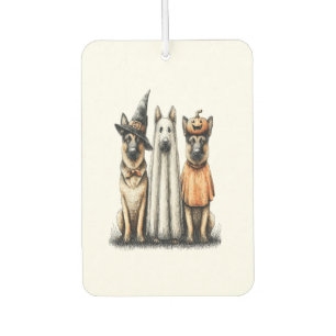 Désodorisant Pour Voiture Chien de berger allemand fantôme d'Halloween