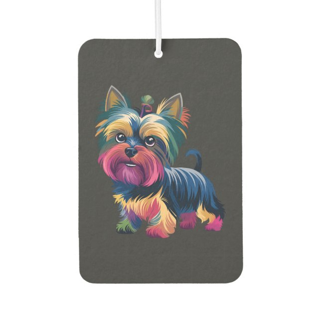 Désodorisant Pour Voiture Chien de Graffiti Urbain (Devant)