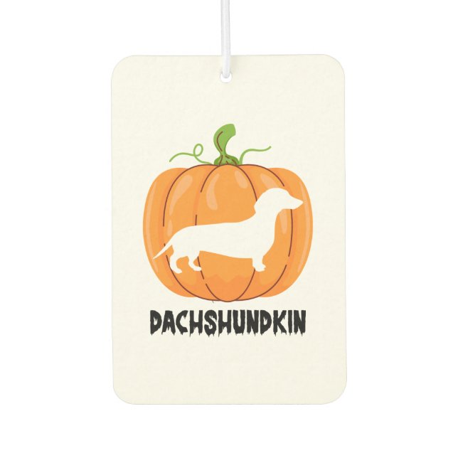Désodorisant Pour Voiture Chien d'Halloween Dachshund (Devant)