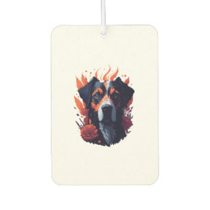Désodorisant Pour Voiture Chien et fleurs