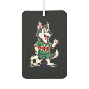 Désodorisant Pour Voiture Chien Husky Drôle Dabbing Kenya Football - Fl Éken