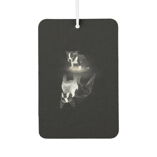 Désodorisant Pour Voiture Chien Maman Boston Terrier Amoureux des chiens Cad (Devant)