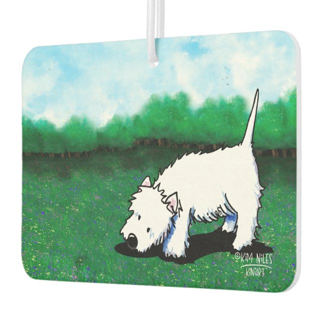 Désodorisant Pour Voiture Chien Westie (Gauche)