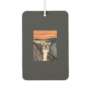 Désodorisant Pour Voiture Chihuahua Cri Expressionniste Art Chien_1