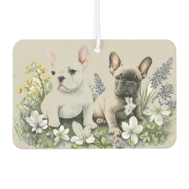 Désodorisant Pour Voiture Chiots Frenchie (Devant)