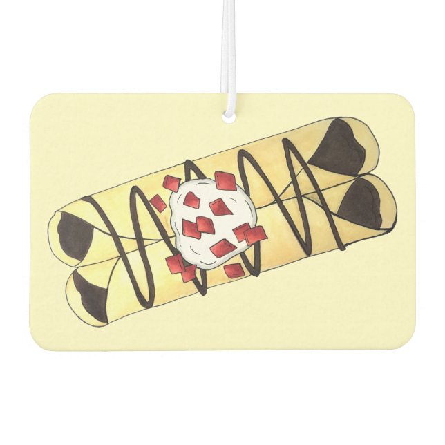 Désodorisant Pour Voiture Chocolat Crêpe Pancake France Cuisine Française Cr (Devant)