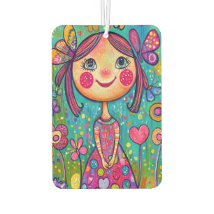 Désodorisant Pour Voiture Choisissez Joy & Happy Flower Girl Double-Side-Col