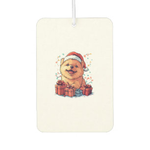 Désodorisant Pour Voiture Chow Chow Chow Chow Santa Hat Drôle Noël Chien de