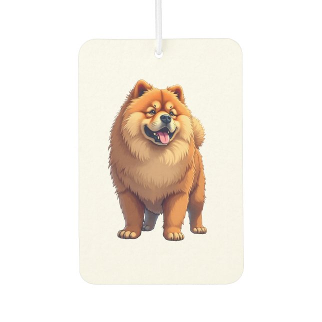 Désodorisant Pour Voiture Chow Chow Dog Chinese Dog Breed for a Chow Chow Co (Devant)
